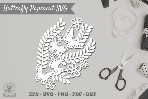 Download Floral Butterfly Papercut Cricut SVG - Premium Resources
